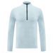 FiveHappyiness Maglietta sportiva da uomo comoda da indossare in autunno, con collo alto, mezza cerniera, per corsa, escursionismo, sport, asciugatura rapida_voghion.com