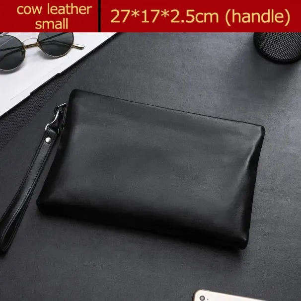 Wmnuo 2025 Clutches Herren Umschlaghandtasche aus echtem Lammleder Geldbörsenbeutel für Clutch Business Handytasche Herren_voghion.com