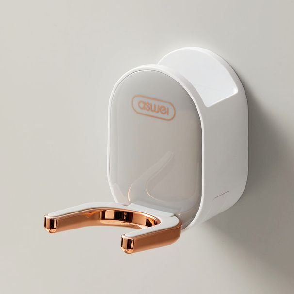 Uchwyt ścienny na suszarkę do włosów – organizer łazienkowy bez wiercenia na suszarkę i akcesoria do stylizacji (pojemność 5 kg, lekki, luksusowy styl, czarno-szaro-zielony)_voghion.com