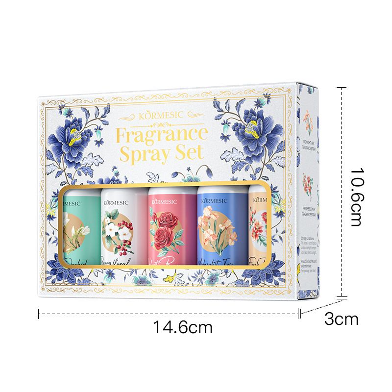 KORMESIC Romantic Floral Fragrance Spray Kit 35ml+35ml+35ml+35ml+35ml_voghion.com