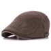 Hat Summer Duckbill Thin Style Middle-aged Elderly Dad Spring And Autumn British Beret Sunshade Forward Cap For Men_voghion.com