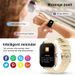 2025 Android-Telefon 1,44 Zoll Farbbildschirm Bluetooth-Anruf Blutsauerstoff-/Drucküberwachung Smart Watch Damen Herren_voghion.com