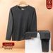 Herren Thermo-Unterwäsche-Set für den Winter, verdickte Kleidung mit Samt, Herbsthose, deutsche Samttemperatur_voghion.com