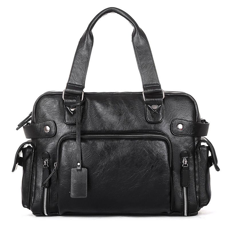 Premium business men's handbag shoulder messenger bag commuter briefcase work computer bag_voghion.com