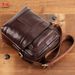 Men's Genuine Single Shoulder Crossbody Bag Casual Backpack Large Capacity Zipper Top Layer Cowhide Soft Leather_voghion.com