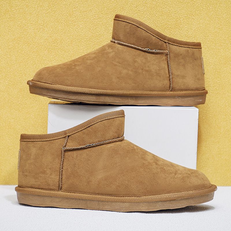 Schneestiefel Herren Winter Samt Verdickte Warme Schuhe Herren Pelz Integrierte Baumwollschuhe Große Herrenschuhe Rutschfeste Herrenstiefel_voghion.com