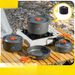 Weilin Kochgeschirr Tragbare Bratpfanne Outdoor-Kochutensilien Wasserflasche Camping-Set_voghion.com
