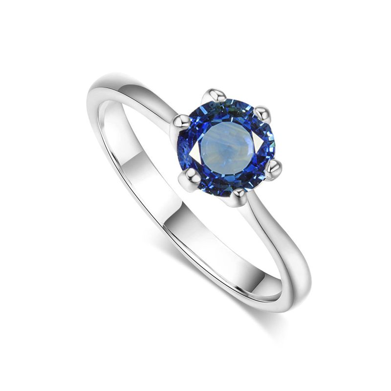 Classico anello da donna alla moda e semplice Anello di fidanzamento placcato oro rosa con micro intarsi in zircone_voghion.com