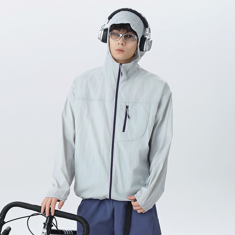 Men's Clothing Sun Protection Clothing Men's Lightweight Summer New Skin Clothing Anti Ultraviolet Outdoor Sun Protection Clothing_voghion.com