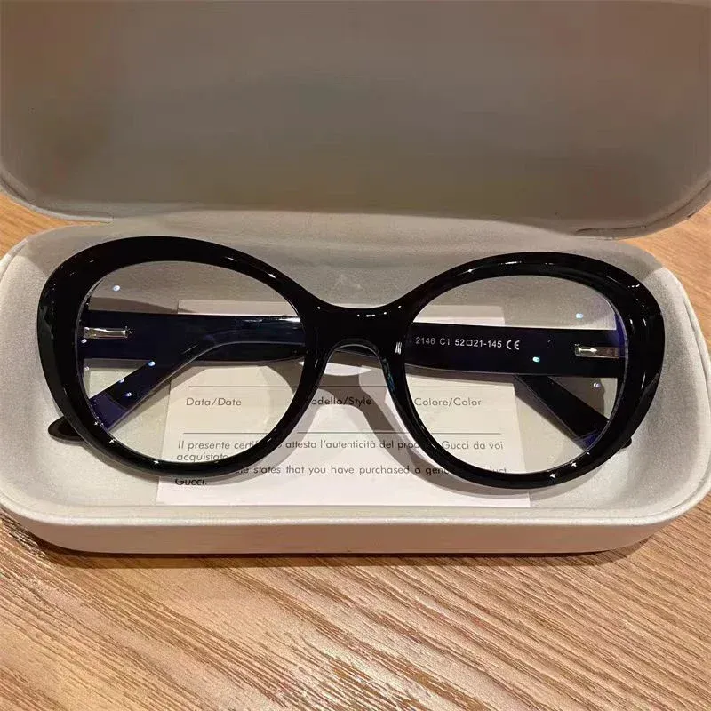Neue Mode Oval Transparent Rahmen Für Frauen Anti Blau Licht Lesebrille Myopie Anpassbare Brillen_voghion.com