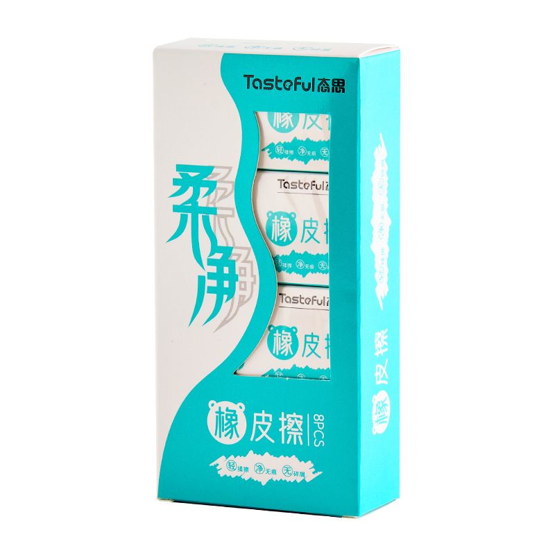 Soft & Clean Cartoon Erasers For Students – Non-Dust, Exam-Friendly, Art & School Supplies (Pack Of 8)​_voghion.com