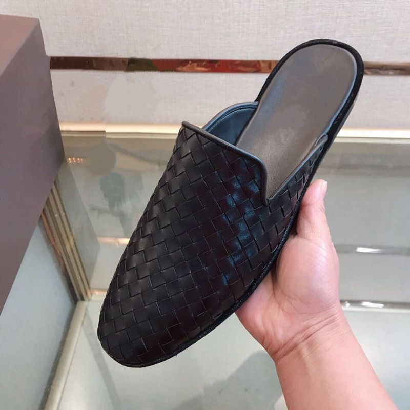 Gerade Zehenkappen aus echtem Leder, Halbschuhe, Freizeitschuhe für Herren, ohne Absatz, Halbschuhe_voghion.com