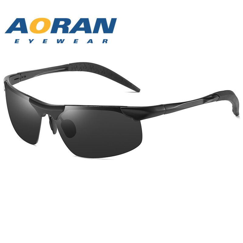 New Sunglasses for Men's Metal Half Frame Driving Special Sunglasses for Riding Sports Polarized Sunglasses_voghion.com