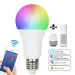 Led Light 85-265V RGB 9W Wireless E26 E27 For Alexa/Google Wifi Dimmable Bulb Lampada Timer Function Lamp Home Colorful Changing_voghion.com
