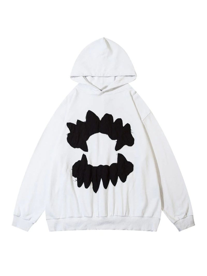 Men's Clothing autumn new fashion printing casual loose hooded long sleeved sweatshirt for women washing_voghion.com