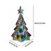 Iridescent Pine Christmas Tree Creative Ornament Winter Decoration Gift_voghion.com