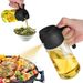 16oz Olijfolie Dispenser & Sproeier - 2-in-1 Keukenfles voor Koken, Salade, BBQ - Zwart-geel_voghion.com