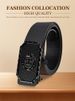 HOT New Fashion 12 Constellations Automatic Alloy Toothless Buckle Business Leather Men's Jeans High Quality PU_voghion.com