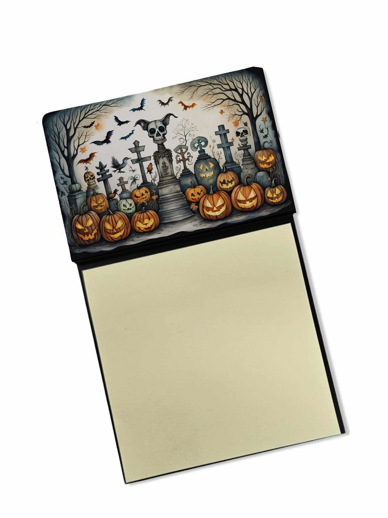 NEW Pet Cemetery Spooky Halloween Sticky Note Holder Refillable Dispenser Self-Sticky Note Pads, Memo Pads Blank Desk Accessories_voghion.com