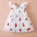 Kids’ Clothing Summer New Girls Dress Three Dimensional Wings Princess Dress Cherry Embroidery Baby Girl Mesh Skirt_voghion.com