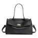 Women's Tote Bag Large Capacity High-quality Microfiber PU Fabric Shoulder Handbag Lock Commuter Underarm Bag_voghion.com