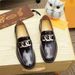 Neue Herrenschuhe aus echtem glänzendem Leder im britischen Stil, Slip-On, trendige Horsebit-Loafer für den Freizeit-Business_voghion.com