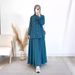 Women's Clothing Spring Women's Muslim Women's Clothing Set Loose Long Sleeve Shirt Skirt Set_voghion.com