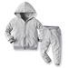 Kinderbekleidung Herbst-Reißverschluss-Mantel, Sport-Hoodie-Hose, zweiteiliges Set_voghion.com