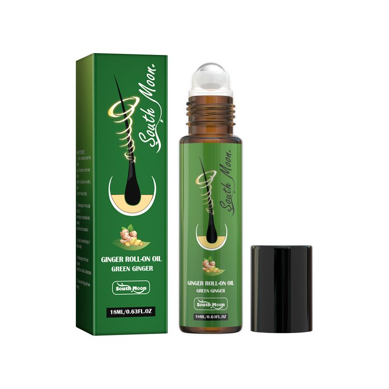 South Moon Ingwer-Rollerball für dickes Haar, Kopfhautpflege, pflegt die Haarwurzeln, stärkt das Haar, dicker Haarrollerball mit ätherischen Ölen_voghion.com