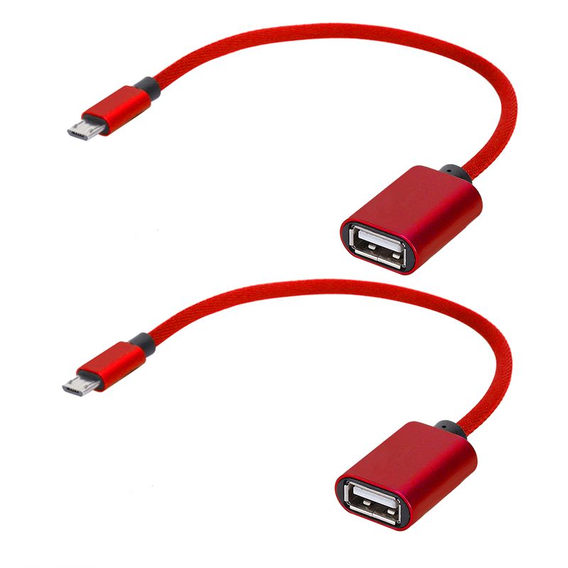 Type-C OTG Data Cable USB Adapter OTG Adapter Converter Micro USB Cables AUX Audio Cable Adapter For AndroidRed_voghion.com