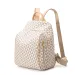 Designer Bag Free Shipping Geometric Pattern Backpack With Adjustable Straps And Zipper Pockets_voghion.com
