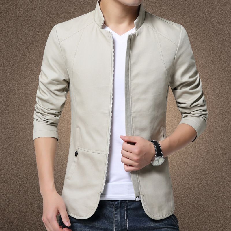 Giacca da uomo, nuovo stile, giacca da lavoro casual slim, giacca in denim da uomo, top da uomo_voghion.com