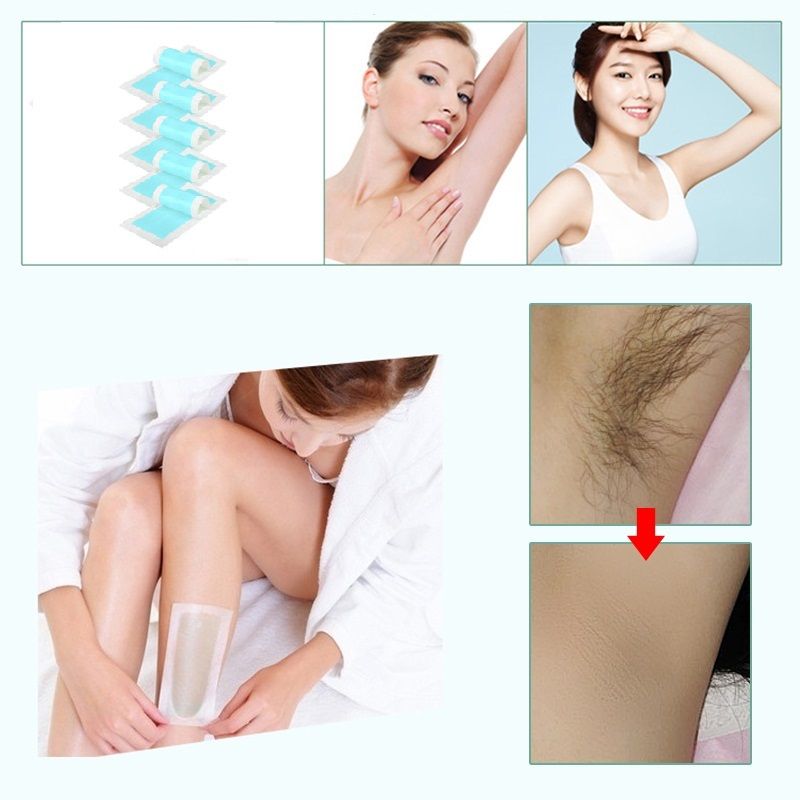20 pz = 10 fogli Estate Nuova Vendita Calda Professionale Beaut Depilazione Double Sided Strisce di Cera Fredda Carta Per La Gamba_voghion.com