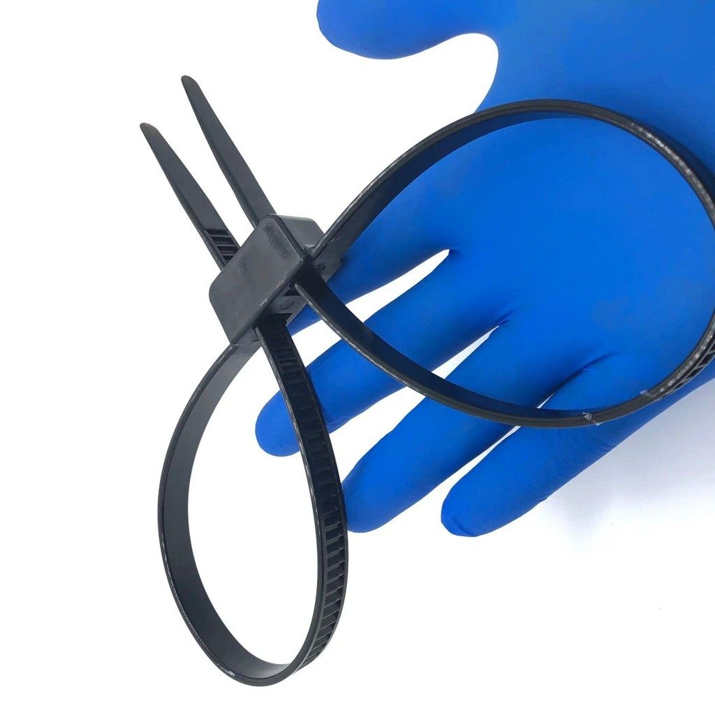 SM Nastro di legatura in nylon monouso Doppio flessibile Fascetta per cavi in plastica Cerniera Polsino flessibile Restrizioni SEX_voghion.com