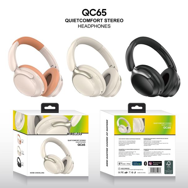 QC65 new wireless Bluetooth card insertion headset, comfortable earmuffs, running style TUNEJB65_voghion.com