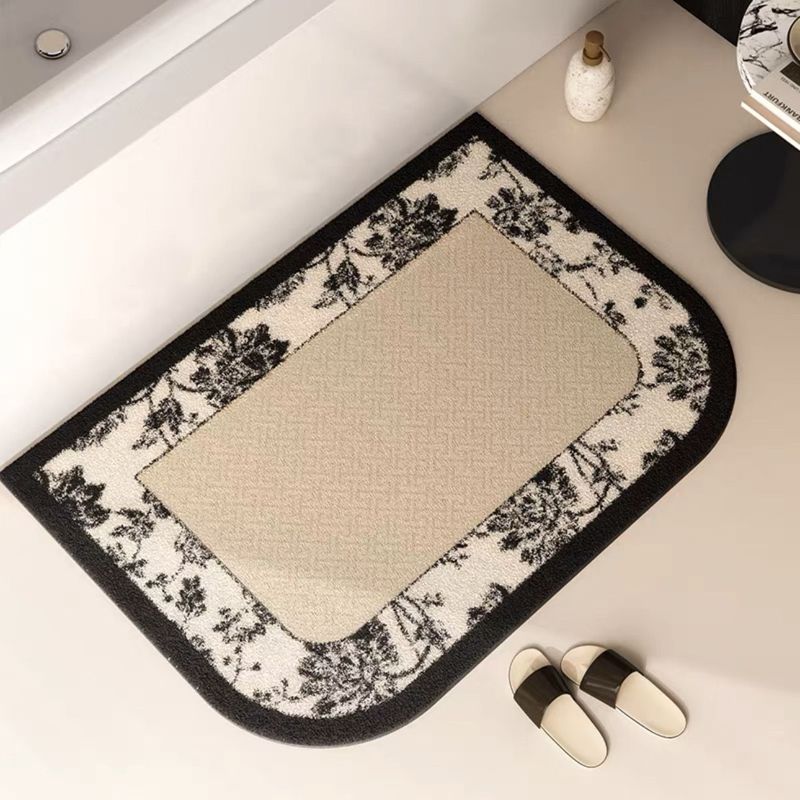 French Style High-End Bathroom Entrance Blanket Absorbent Floor Toilet Foot Door Small Mat_voghion.com