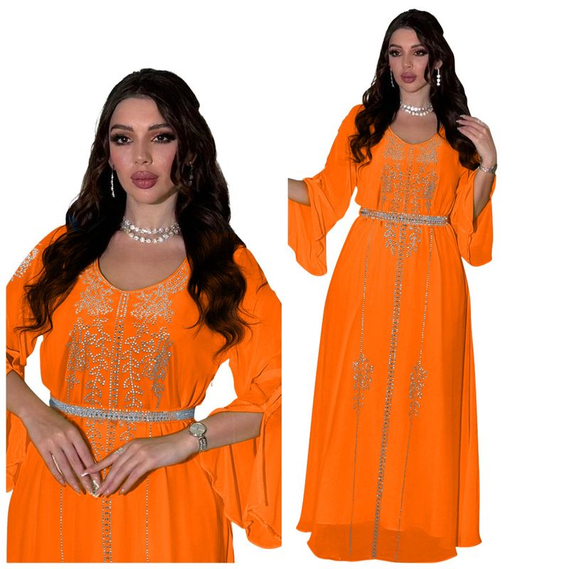 Women's Clothing Skirt Fashion Hot Diamond Chiffon Dress Home Robe_voghion.com