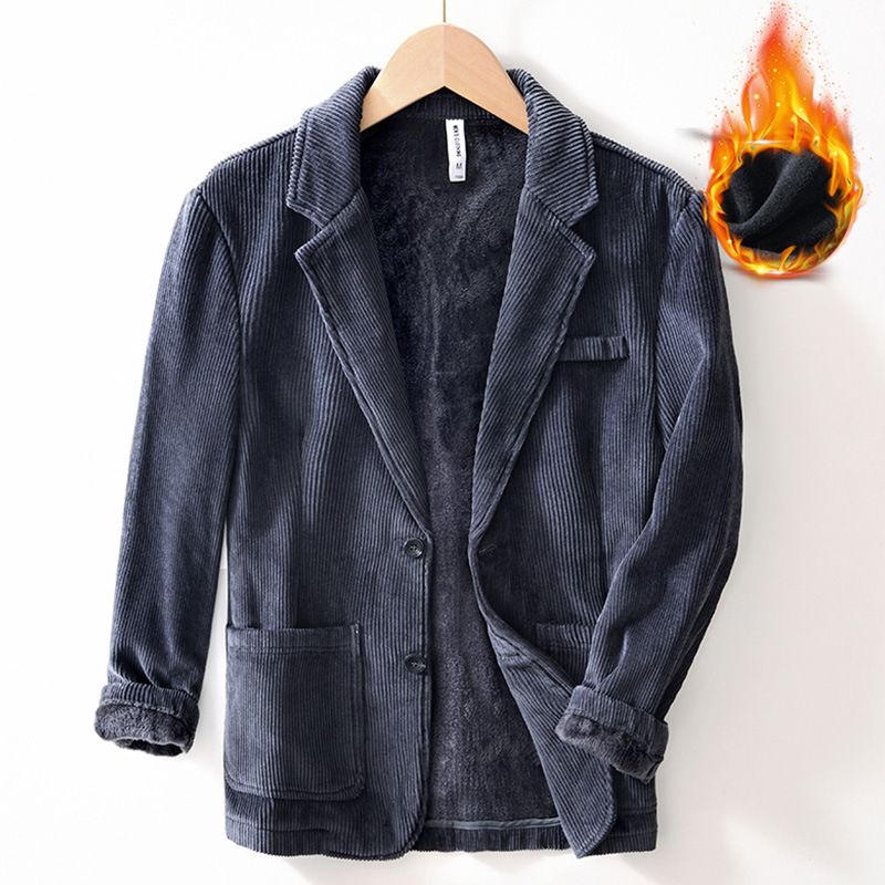 CT 2025 Nuovo set di giacca da uomo casual a righe in velluto a coste spesso autunno inverno_voghion.com