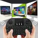 Mini teclado sem fio 2,4 GHz com retroiluminação, inglês, russo, espanhol, mouse aéreo, touchpad remoto para Android TV Box Digital_voghion.com