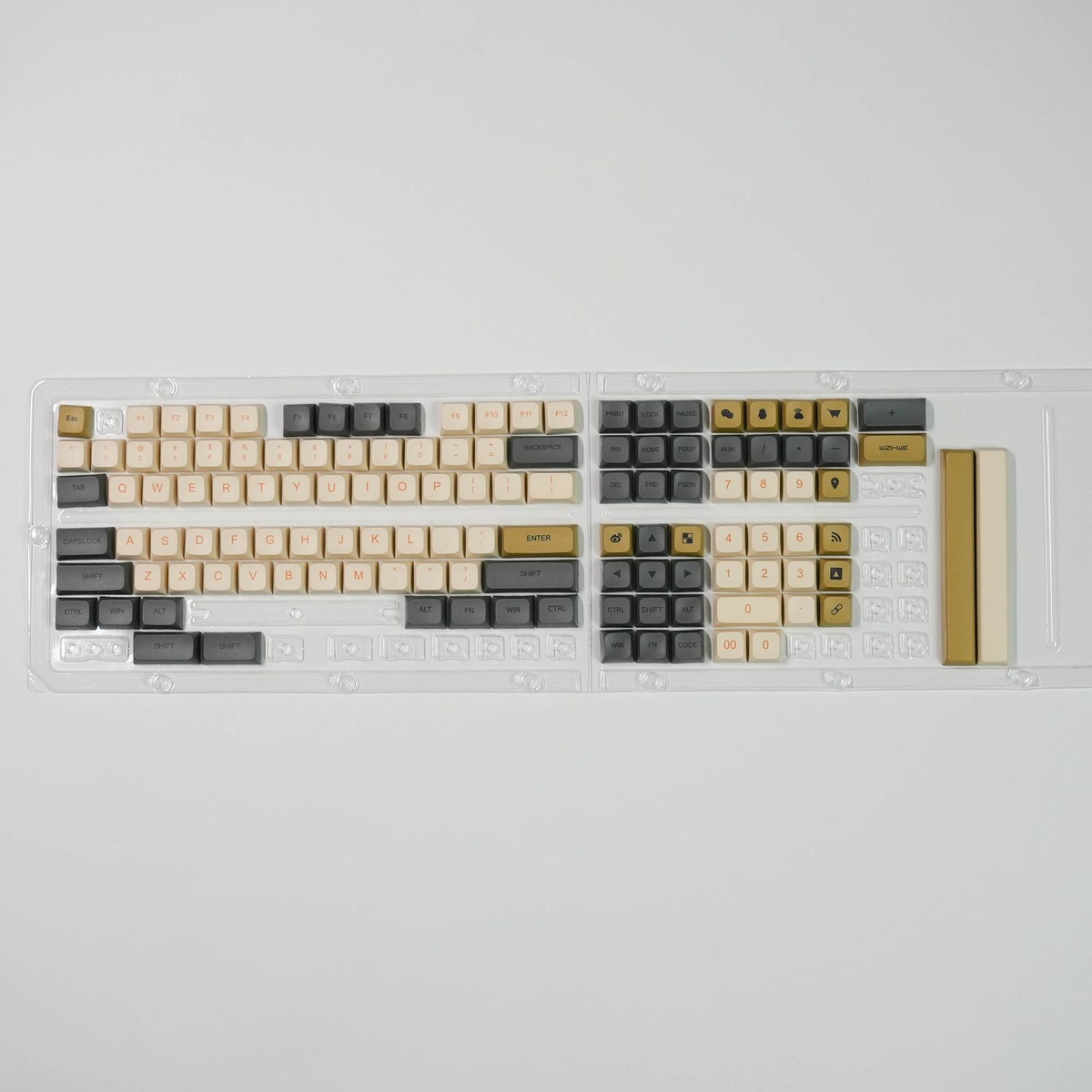 Teclas de teclado mecánico Fire Head Monster, tema brillante, lindas para niñas, sublimación de calor, interruptor magnético universal_voghion.com