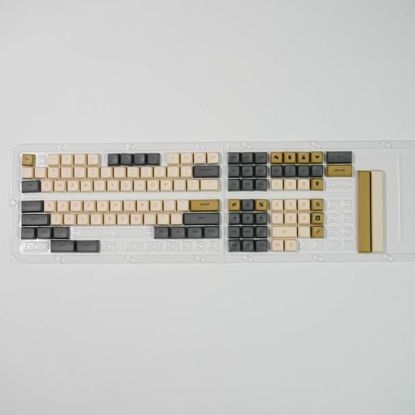 Teclas de teclado mecánico Fire Head Monster, tema brillante, lindas para niñas, sublimación de calor, interruptor magnético universal_voghion.com