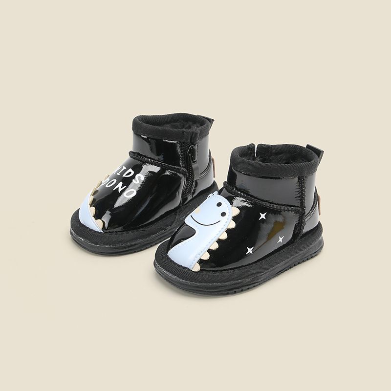 Children's cartoon snow boots baby toddler shoes winter velvet cotton shoes girls baby shoes boys short boots_voghion.com