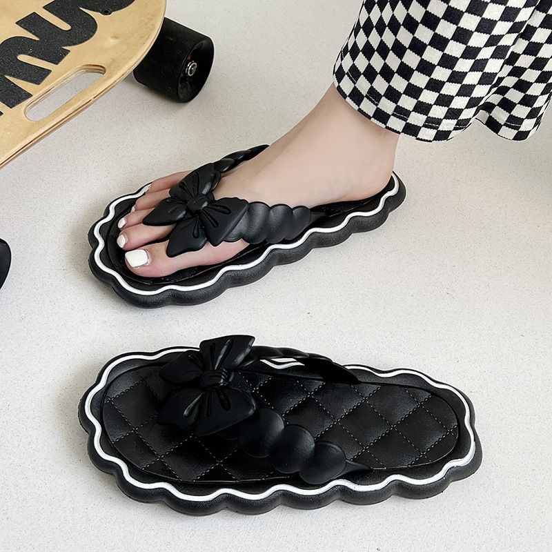 Flip Flop Fairy Style Flip Flops Strandsandalen Weiche Sohle Stepping Shit Feeling Sommeroberbekleidung Flache Damensandalen_voghion.com