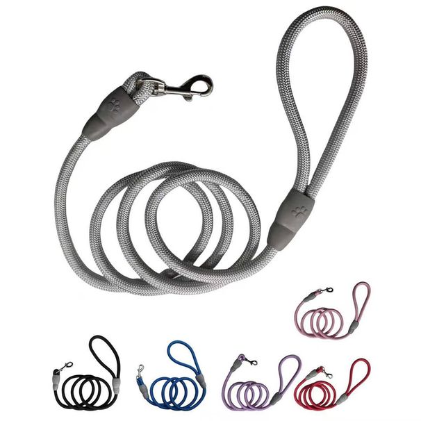 Pet Fashionable Multi-color Round Rope Walking Leash Dog Chain_voghion.com