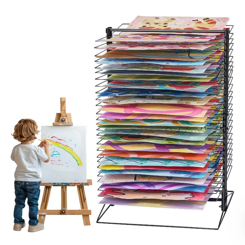 For Rack 50 Art Classroom Rack Drying Shelves Removable Drying Painting_voghion.com