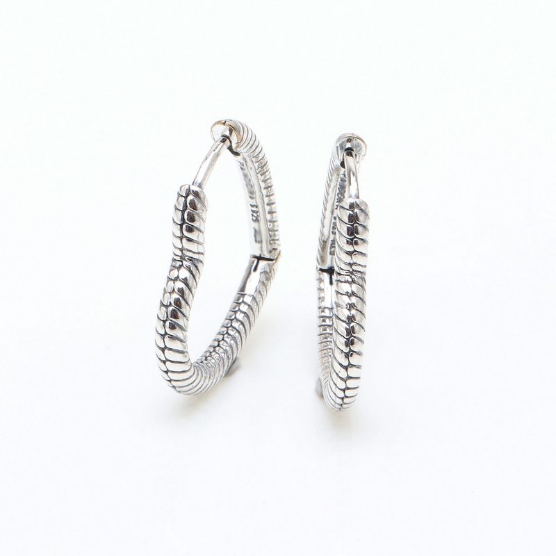 New Silver Plated Moments Heart Shaped Earrings, Fashion Love Earrings, Valentine's Day Gift For Women_voghion.com