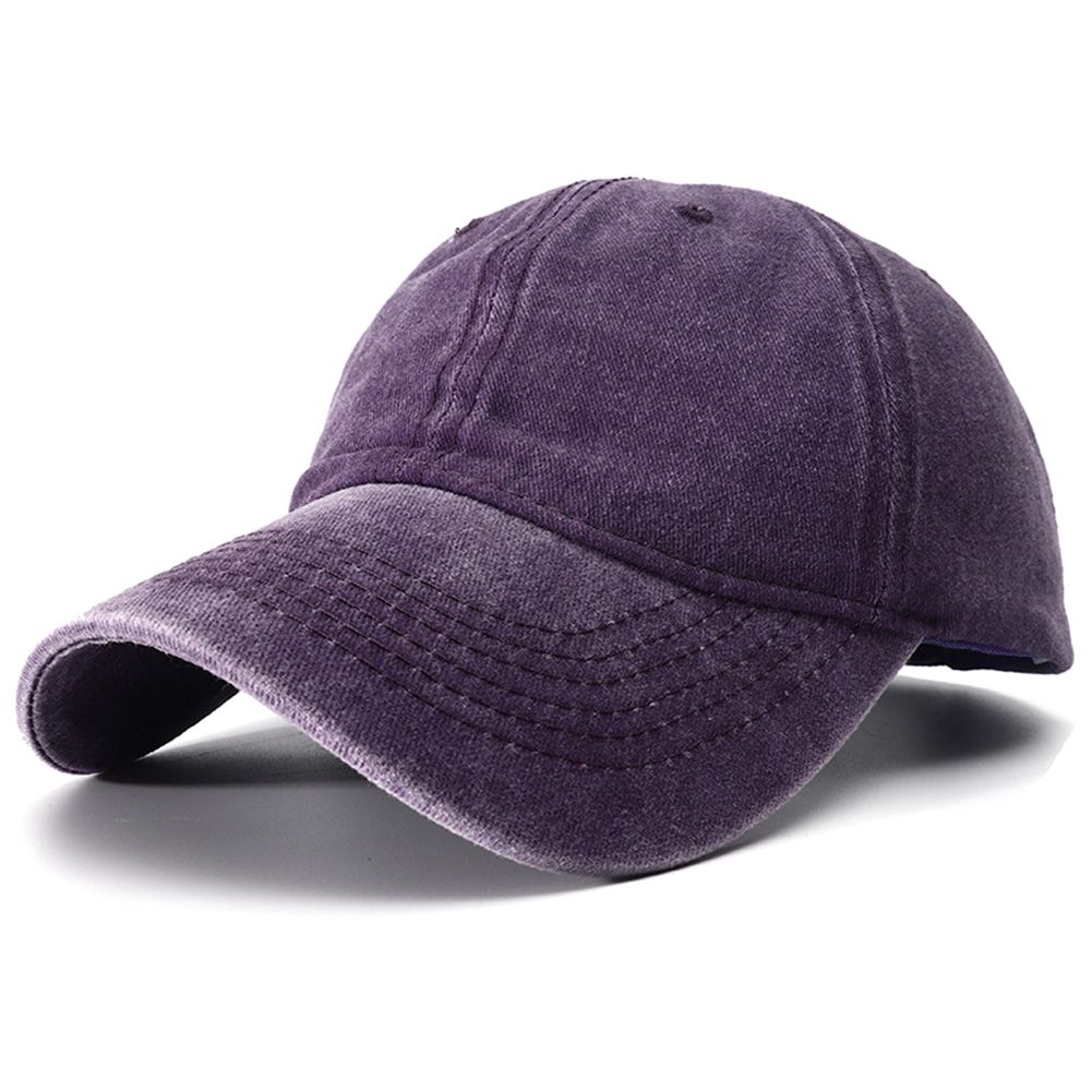 Unisex Plain Baseball adjustable Solid Color Peaked Cap Vintage Washed Cotton Snapback Hats for Women Men Gorras Para_voghion.com