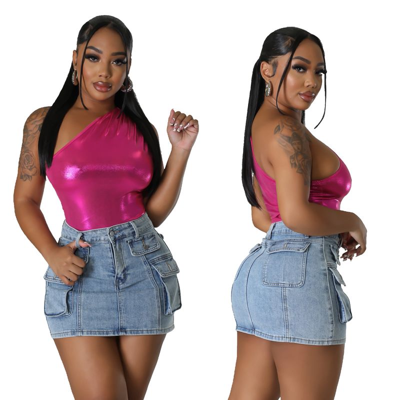 Damesmode sexy slanke denim minirok tas heuprok nachtclubrok rok_voghion.com