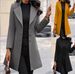 Women's coat slim mid-length clothing woolen coat_voghion.com