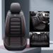 Set completo di coprisedili per auto in pelle traspirante, compatibili con la maggior parte dei veicoli, auto_voghion.com